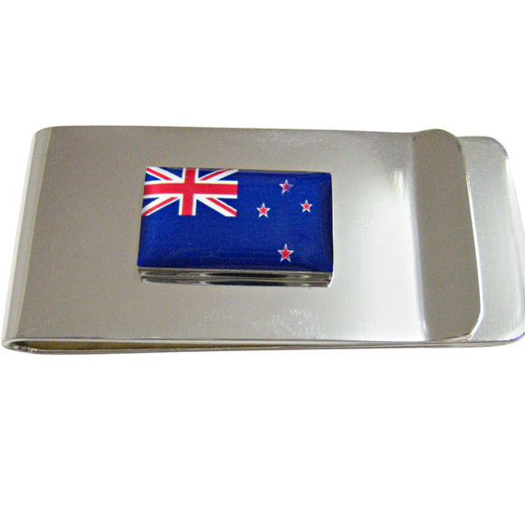 J. Alexander Silver Money Clip – PATRIAE New Zealand Flag Pendant Money Clip
